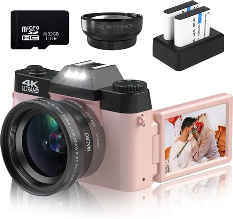 VETEK Digital Cameras for Photography, 4K 48MP Vlogging Camera 16X ...