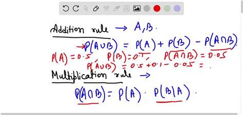 SOLVED What Are The Addition And Multiplication Rules Of Probability