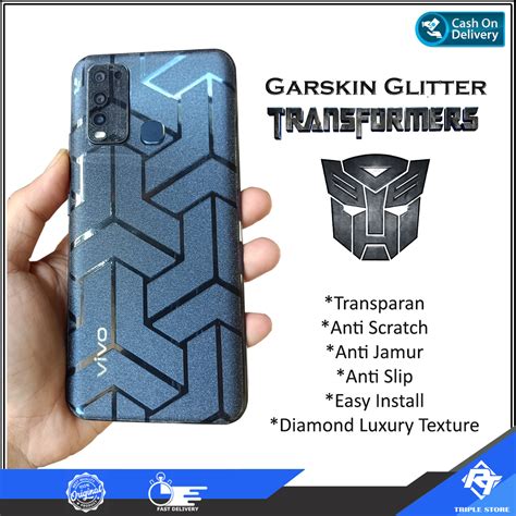 Garskin Glitter Anti Jamur Transformer Xiaomi Redmi Note G Note