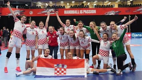 Croatian Female Handball Team Winning Bronze Medal At EURO 2020 In Denmark