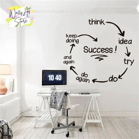 Art Team Work Wallpaper Office Wall Decal Quotes Every Part, 53% OFF