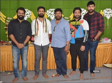 Entire Mega Clan Sans Pawan And Charan Grace The Launch Of Vaishnav Tejs