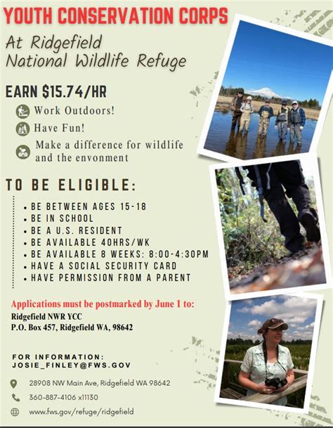 Student Opportunity Work At The Ridgefield National Wildlife Refuge