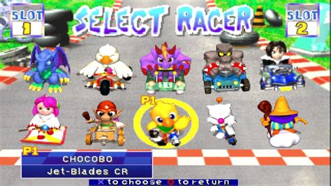 Chocobo Racing Ps All Characters Gameplay Youtube