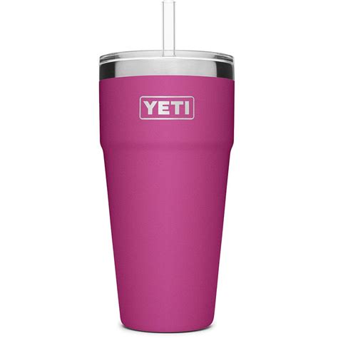 Yeti Rambler Tumblers 26oz. Straw Cup - Prickly Pear Pink | elliottsboots