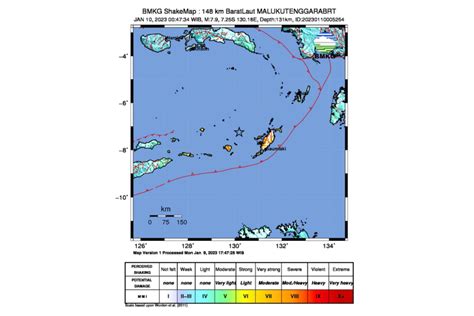 Maluku Diguncang Gempa Sr Bmkg Peringatkan Tsunami