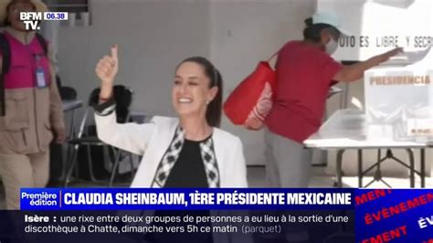 Mexique la candidate de gauche Claudia Sheinbaum devient la première