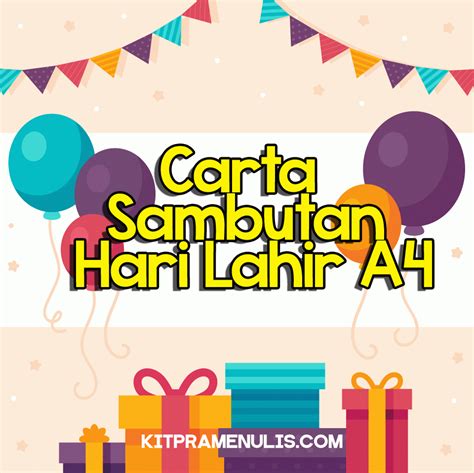 Carta Sambutan Hari Lahir A4 Kitpramenulis