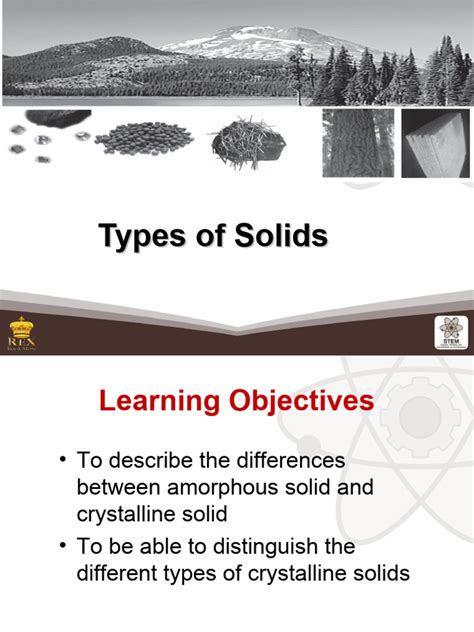 Types of Solid | PDF | Solid | Chemical Bond