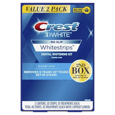 Crest 3d White Whitestrips Classic Vivid Teeth Whitening Kit 20