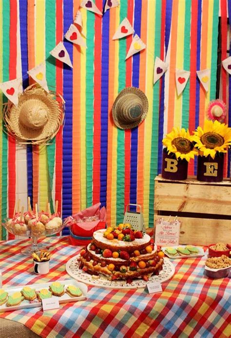 Decoração De Festa Junina 60 Ideias Com Fotos Passo A Passo🍦 Explore