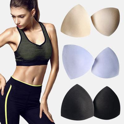 China Bikini Bra Pad Triangle Cups Chest Push Up Insert Foam Pads For