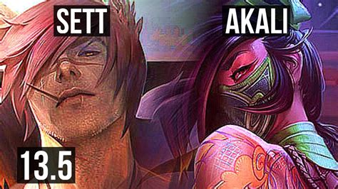 Sett Vs Akali Top 7 Solo Kills Rank 7 Sett Tr Grandmaster 13 5