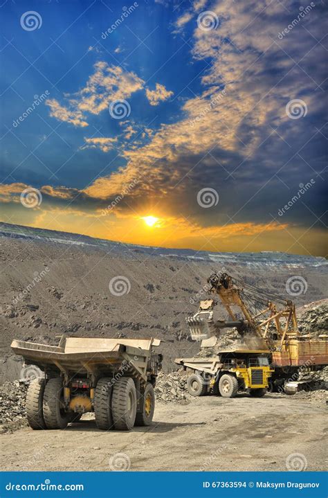 Iron Ore Opencast Mining Stock Photo Image Of Cast Site