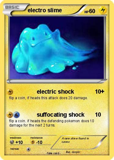 Pokémon Electro Slime Electric Shock My Pokemon Card