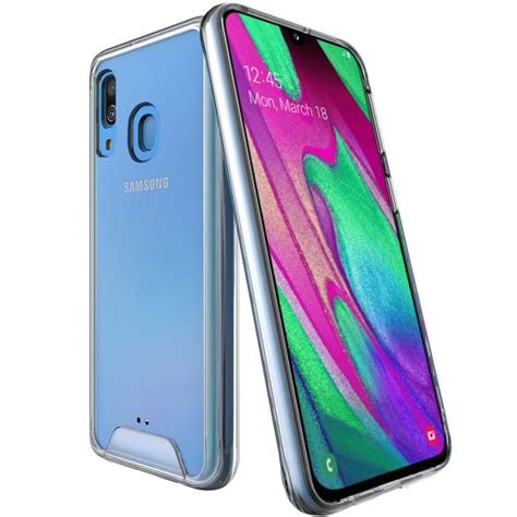 Ultraklares Case für Galaxy A40 Hybrid Hülle Transparent