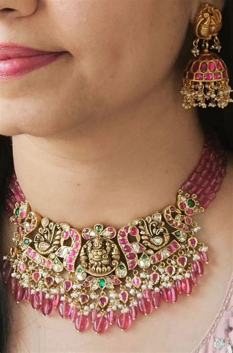 Pin By Madhavi Samala On Beads Jewelry In Pearl Jewelry Design