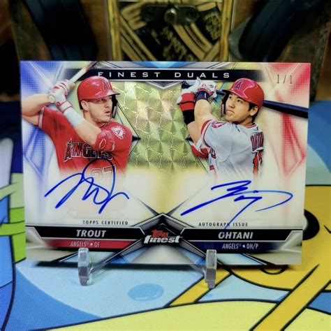 Best Cards Ever On Twitter Mike Trout Shohei Ohtani Dual On Card