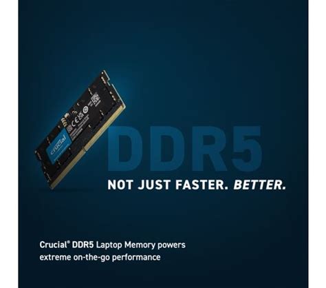 Crucial 8GB 1x8GB DDR5 SODIMM 5600MHz C46 1 1V Laptop Laptop Memory