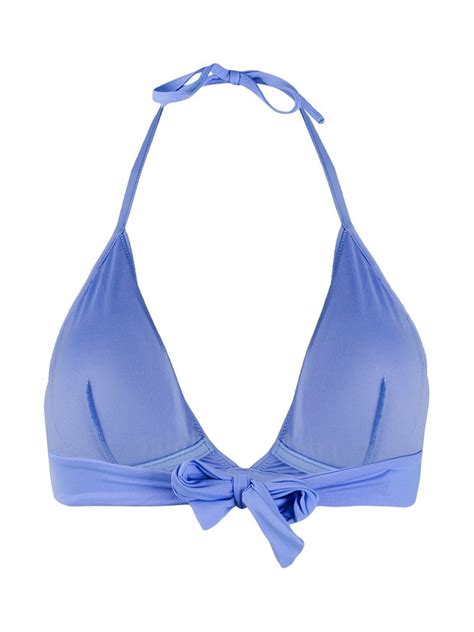 La Perla Synthetic Sequin Embellished Triangle Bikini Top In Blue Lyst