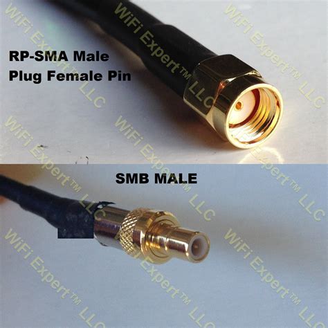 Rg Rp Sma Male To Smb Male Coaxial Rf Pigtail Cable Rf Coaxial