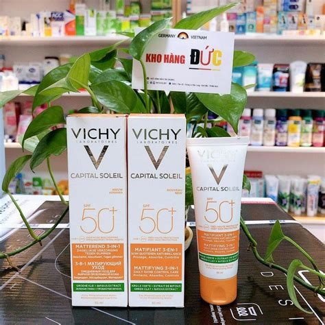 Kem Ch Ng N Ng Ki M D U Vichy Capital Soleil Mattifying In Spf