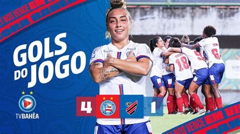 BAHIA 4 x 1 ATHLETICO PR GOLS BRASILEIRÃO FEMININO 05 05 24 YouTube