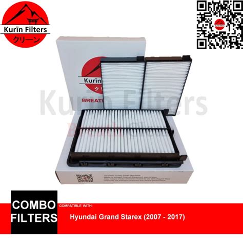 Genuine Kurin Combo Filters Air Cabin For Hyundai Grand Starex