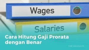 Cara Hitung Gaji Prorata Dengan Benar Dan Simulasinya Blog Gadjian