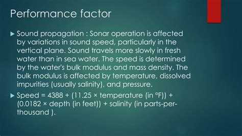 SONAR | PPT