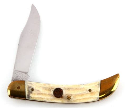 Am Mayhall One Blade Folding Pocket Knife Stag