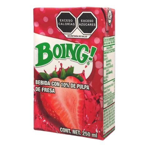 Bebida Boing Con De Pulpa De Fresa Ml Bodega Aurrera Despensa