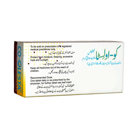 Co Olesta 40mg Tab Pack Size X 10 Khalid Pharmacy Online Pharmacy