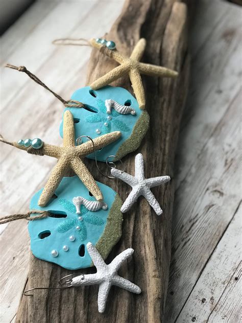 Ornament Set Beach Christmas Tree Ornaments Starfish And Etsy