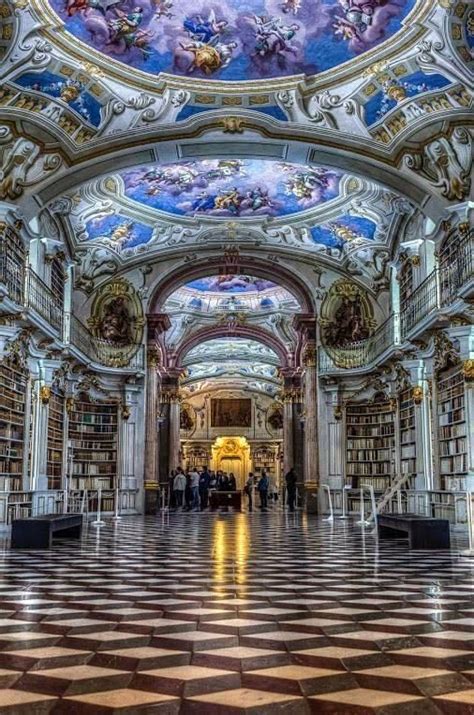 Largest Monastery Library In The Admont Abbey In Styriaaustria