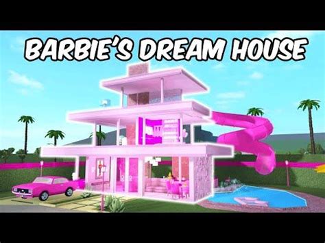 barbie's dream house is pink and white