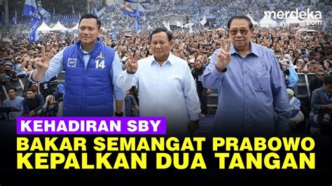 Prabowo Kepalkan Tangan Makin Semangat Ada Sby Siapkan Tugas Penting