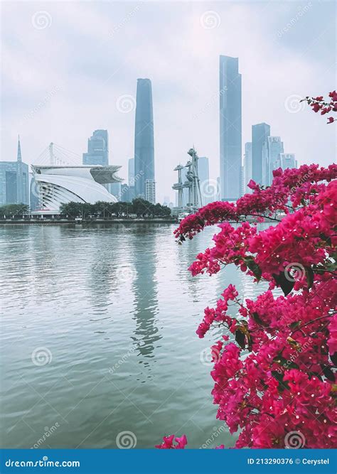Canton Tower, the Famous Landmark of Guangzhou City, Guangdong Province