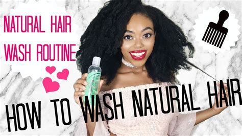 Natural Hair Wash Day Routine How To Wash Kinky Curly 4c Hair Youtube