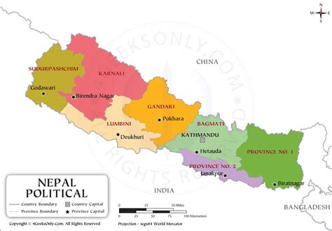 Nepal Map Political Map Of Nepal 45 OFF