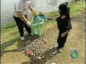 Meio Dia Paraná Londrina Voluntários fazem limpeza no Lago Igapó