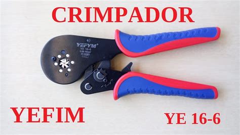 Alicate Crimpador Terminal Tubular At Mm Yefym Youtube