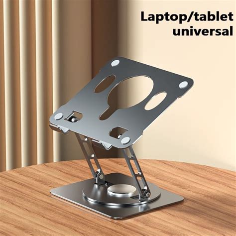 GOOJODOQ Laptop Stand Aluminum Adjustable Rotating Alloy Metal Large