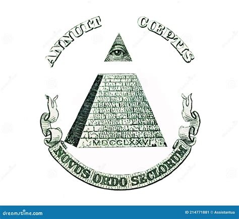 Pyramid On One Dollar Bill Stock Photography | CartoonDealer.com #6407528