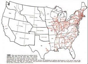 U.S. Railroad Map 1860 World History Teaching, World History Lessons ...