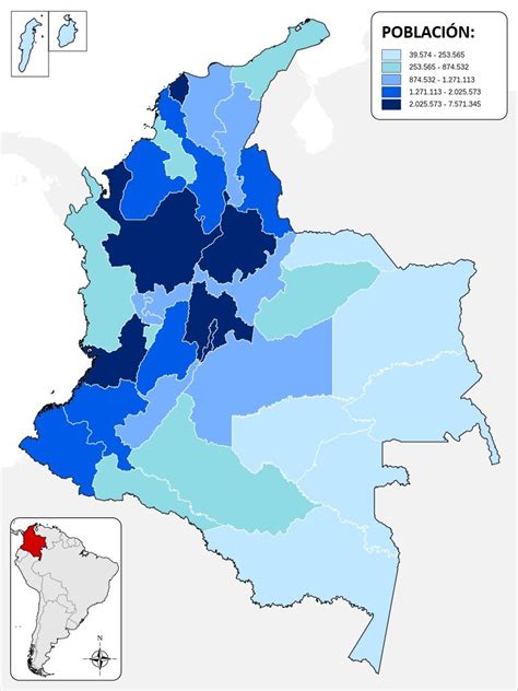 Poblaci N De Los Departamentos De Colombia Saber Es Pr Ctico