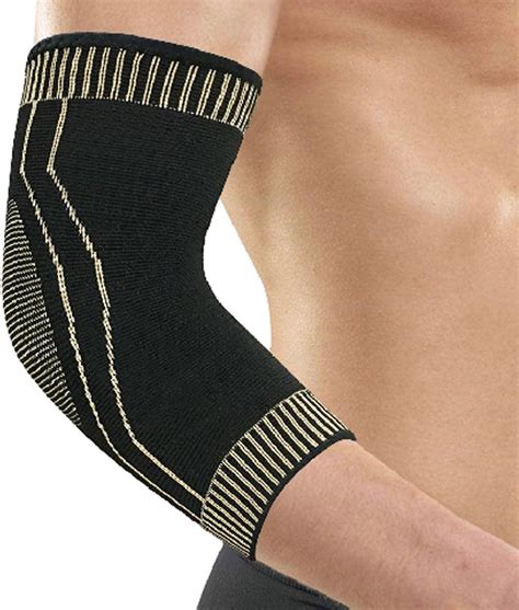 Copper Fiber Technology Elbow Brace Compression Support Sleeve For Tendonitis Tennis Elbow