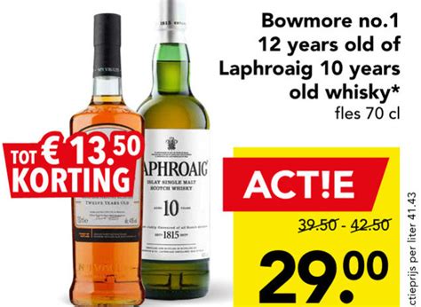 Laphroaig Whisky Folder Aanbieding Bij Deen Details