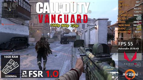 Call of Duty Vanguard Ryzen 5 3400G Gráficos Vega 11 16GB Dual