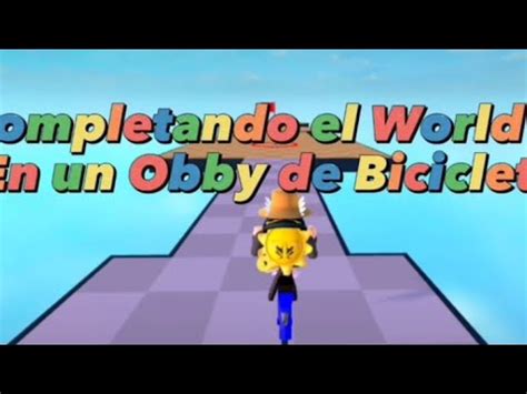 Completando El World 1 En Un Obby De Bicicleta En ROBLOX Shorts